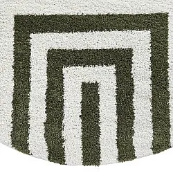 Tappeti rotondi - Imilchil (bianco/verde)