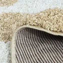 Tappeti rotondi - Tamri (beige/bianco)