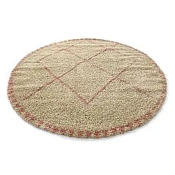 Tappeti rotondi - Tiznit (beige/rosa)