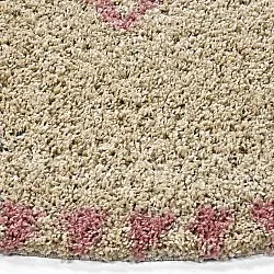 Tappeti rotondi - Tiznit (beige/rosa)