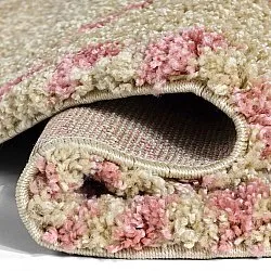 Tappeti rotondi - Tiznit (beige/rosa)