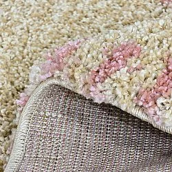 Tappeti rotondi - Tiznit (beige/rosa)