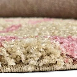 Tappeti rotondi - Tiznit (beige/rosa)