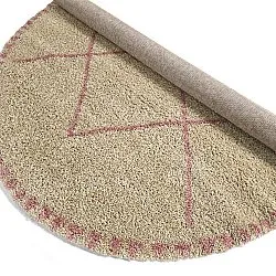 Tappeti rotondi - Tiznit (beige/rosa)