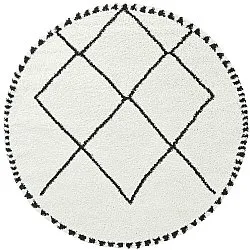 Tappeti rotondi - Tiznit (bianco/nero)