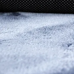 Tappeti rotondi - Aranga Super Soft Fur (blu acciaio)