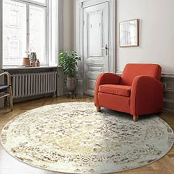 Tappeto rotondo - Denizli (beige)