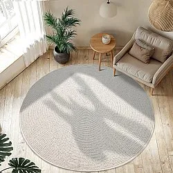 Tappeto rotondo - Indoor/Outdoor Arlo (bianco)