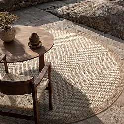 Tappeto rotondo - Indoor/Outdoor Donora (marrone)