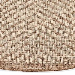 Tappeto rotondo - Indoor/Outdoor Donora (marrone)