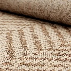 Tappeto rotondo - Indoor/Outdoor Donora (marrone)