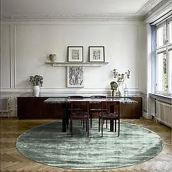 Tappeto rotondo - Jodhpur Special Luxury Edition (verde)