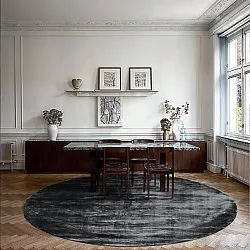 Tappeto rotondo - Jodhpur Special Luxury Edition (nero)