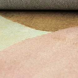 Tappeto rotondo - Lazio (beige/rosa)