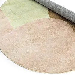 Tappeto rotondo - Lazio (beige/rosa)