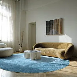 Tappeto rotondo - Lynton (blu)