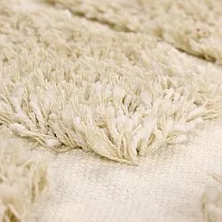 Tappeto rotondo - Otranto Natural Cotton Shaggy (bianco)