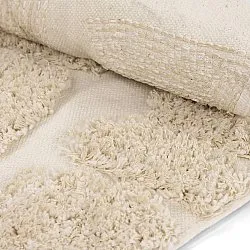 Tappeto rotondo - Otranto Natural Cotton Shaggy (bianco)