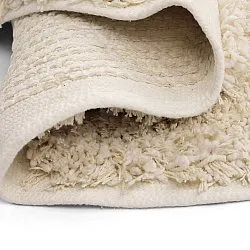 Tappeto rotondo - Otranto Natural Cotton Shaggy (bianco)
