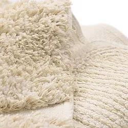 Tappeto rotondo - Otranto Natural Cotton Shaggy (bianco)