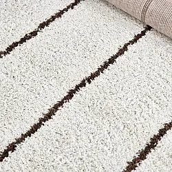 Tappeto A Pelo Lungo - Eze (bianco/marrone)