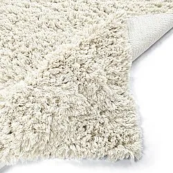 Tappeto A Pelo Lungo - Fassale Hand Woven Wool Shaggy (bianco)