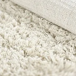 Tappeto A Pelo Lungo - Fassale Hand Woven Wool Shaggy (bianco)