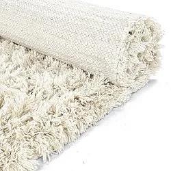 Tappeto A Pelo Lungo - Fassale Hand Woven Wool Shaggy (bianco)