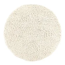 Tappeto rotondo - Fassale Hand Woven Wool Shaggy (bianco)
