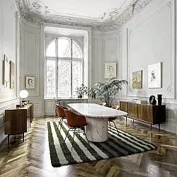 Tappeto A Pelo Lungo - Imilchil (bianco/verde)