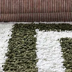Tappeto A Pelo Lungo - Imilchil (bianco/verde)