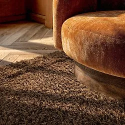 Tappeto A Pelo Lungo - Melilla Hand Woven Wool Shaggy (marrone)