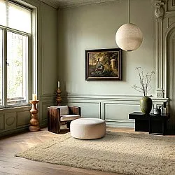 Tappeto A Pelo Lungo - Melilla Hand Woven Wool Shaggy (natura)