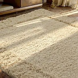 Tappeto A Pelo Lungo - Melilla Hand Woven Wool Shaggy (natura)