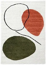 Tappeto A Pelo Lungo - Sanghar (bianco/arancione/verde)