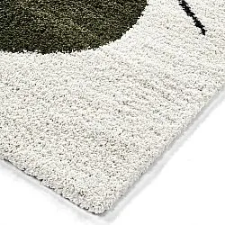 Tappeto A Pelo Lungo - Sanghar (bianco/arancione/verde)