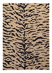 Tappeto A Pelo Lungo - Zebra Tufted Wool Premium (beige/nero)