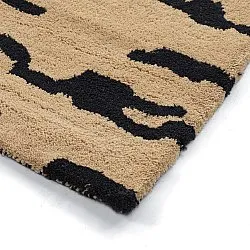 Tappeto A Pelo Lungo - Zebra Tufted Wool Premium (beige/nero)