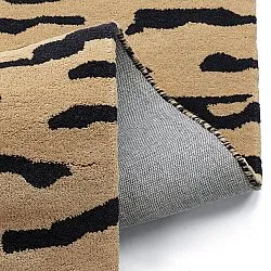 Tappeto A Pelo Lungo - Zebra Tufted Wool Premium (beige/nero)
