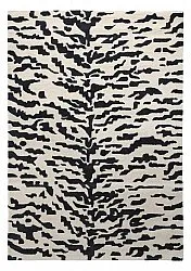 Tappeto A Pelo Lungo - Zebra Tufted Wool Premium (bianco/nero)