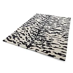 Tappeto A Pelo Lungo - Zebra Tufted Wool Premium (bianco/nero)