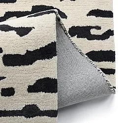 Tappeto A Pelo Lungo - Zebra Tufted Wool Premium (bianco/nero)