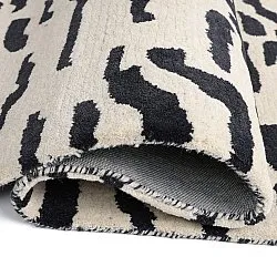 Tappeto A Pelo Lungo - Zebra Tufted Wool Premium (bianco/nero)
