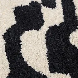 Tappeto A Pelo Lungo - Zebra Tufted Wool Premium (bianco/nero)