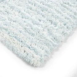 Tappeto A Pelo Lungo - Aden (azzurro/bianco)