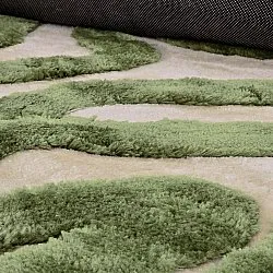 Tappeto A Pelo Lungo - Akaba (crema/verde)