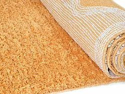 Tappeto A Pelo Lungo - Amira Natural Cotton Shaggy (arancione/rosa)