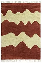 Tappeto A Pelo Lungo - Amira Natural Cotton Shaggy (rosso/beige)