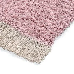 Tappeto A Pelo Lungo - Amira Natural Cotton Shaggy (rosa)