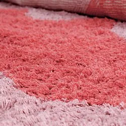 Tappeto A Pelo Lungo - Amira Natural Cotton Shaggy (rosa)